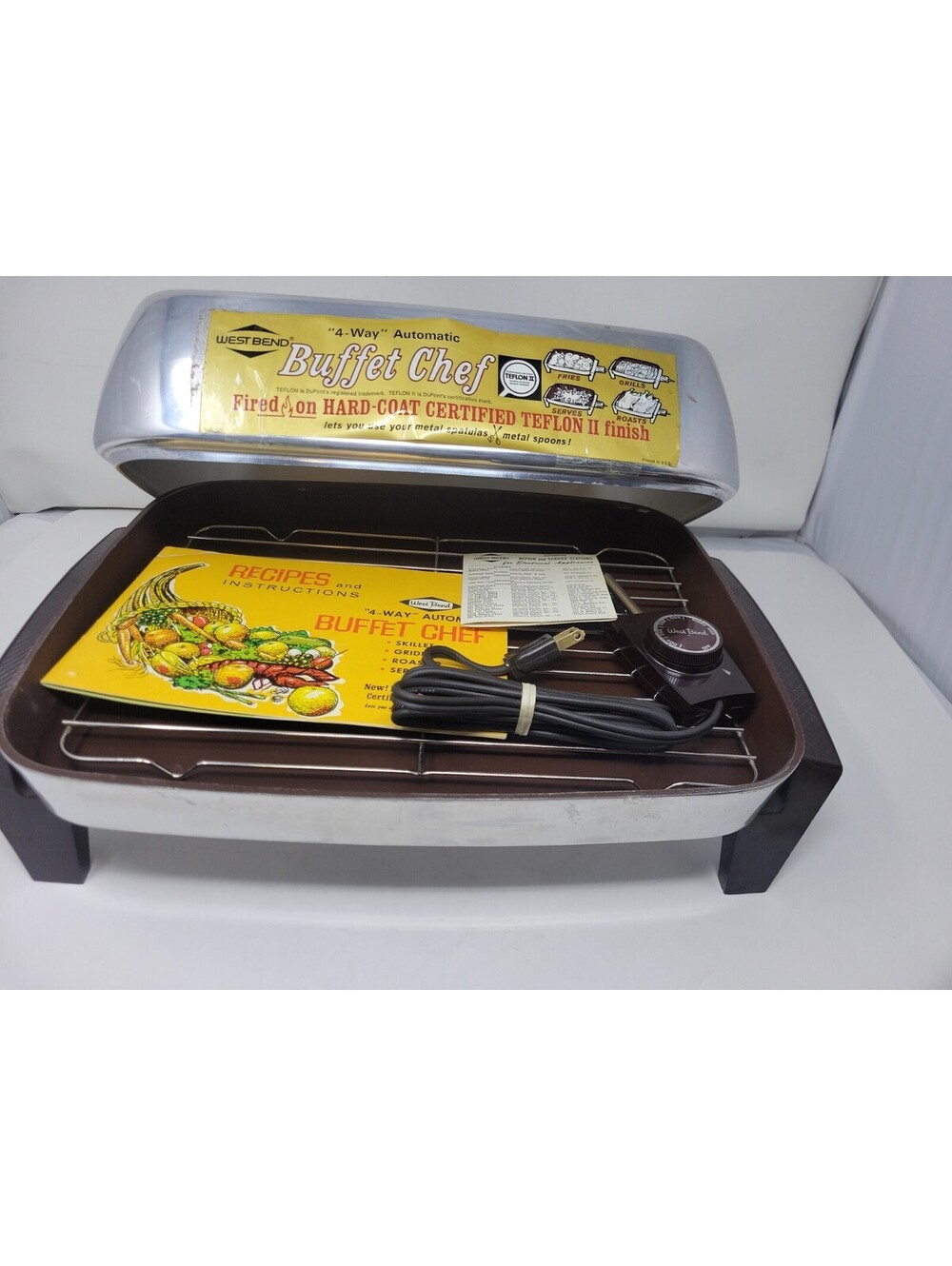 1964 WEST BEND TEFLON Buffet Chef